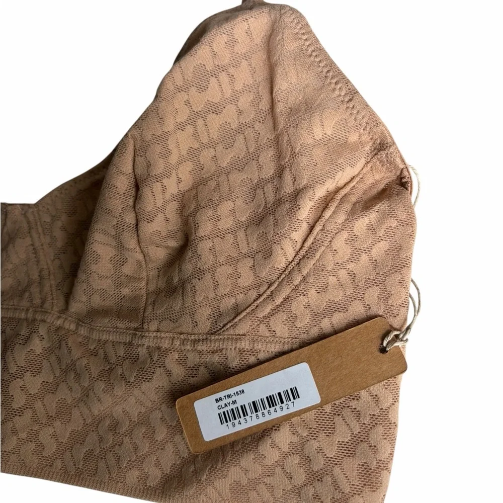 NWT SKIMS Clay Logo Mesh Triangle Bralette – Size M - Picture 5 of 9